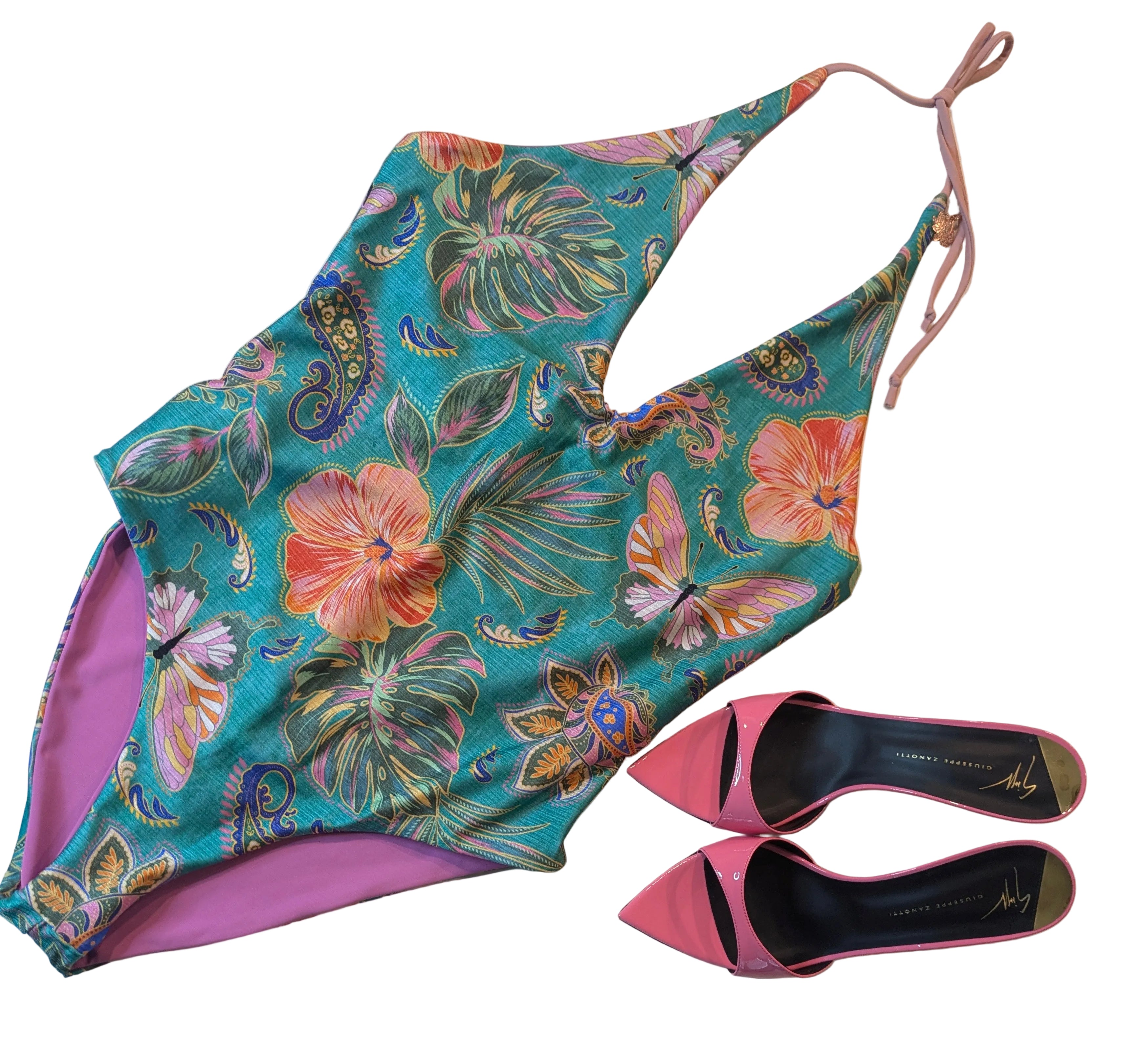 Holilotus Resort One-Piece- Tropical Motif