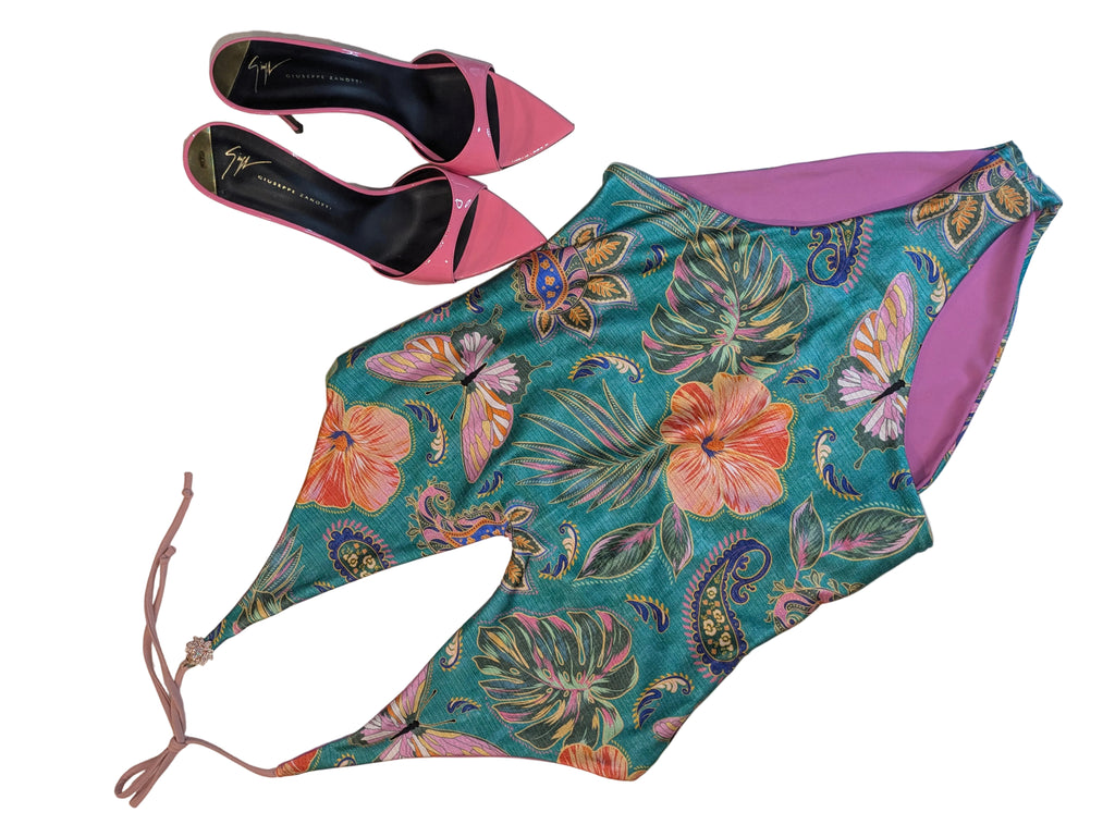 Holilotus Resort One-Piece- Tropical Motif