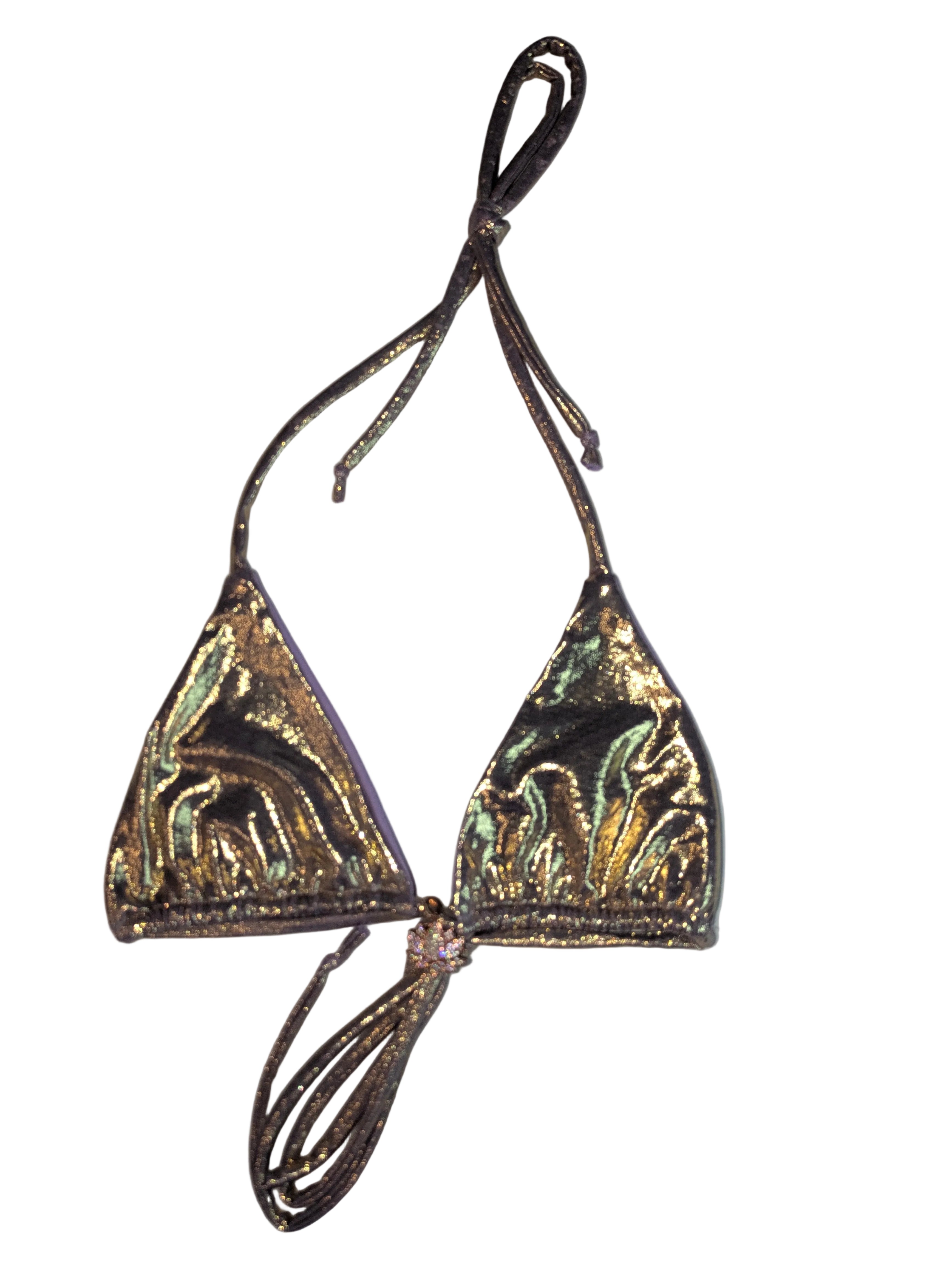 Lotus & Lace — Lilac Gold Bikini Set