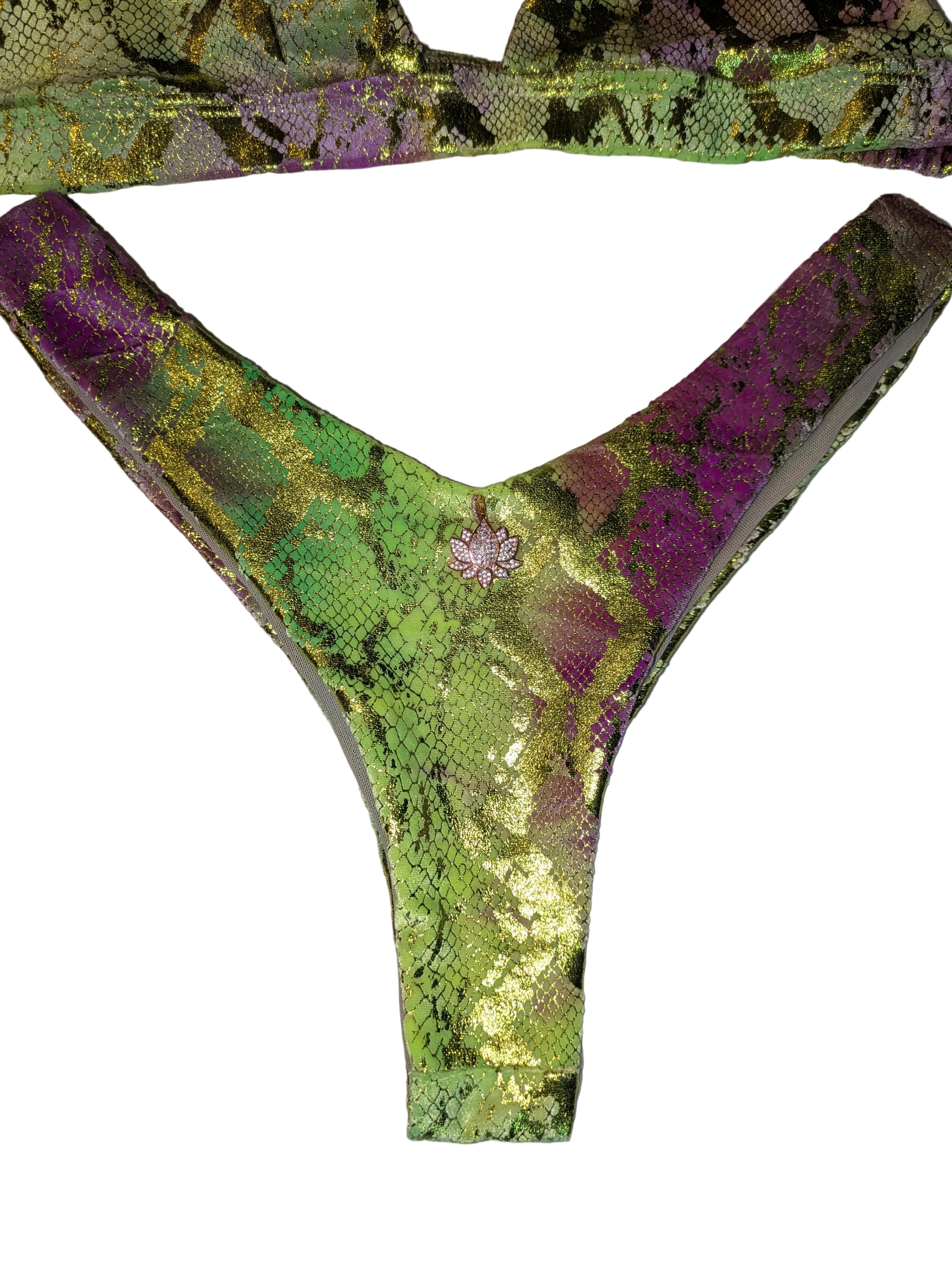 Emerald Cobra Print Bikini