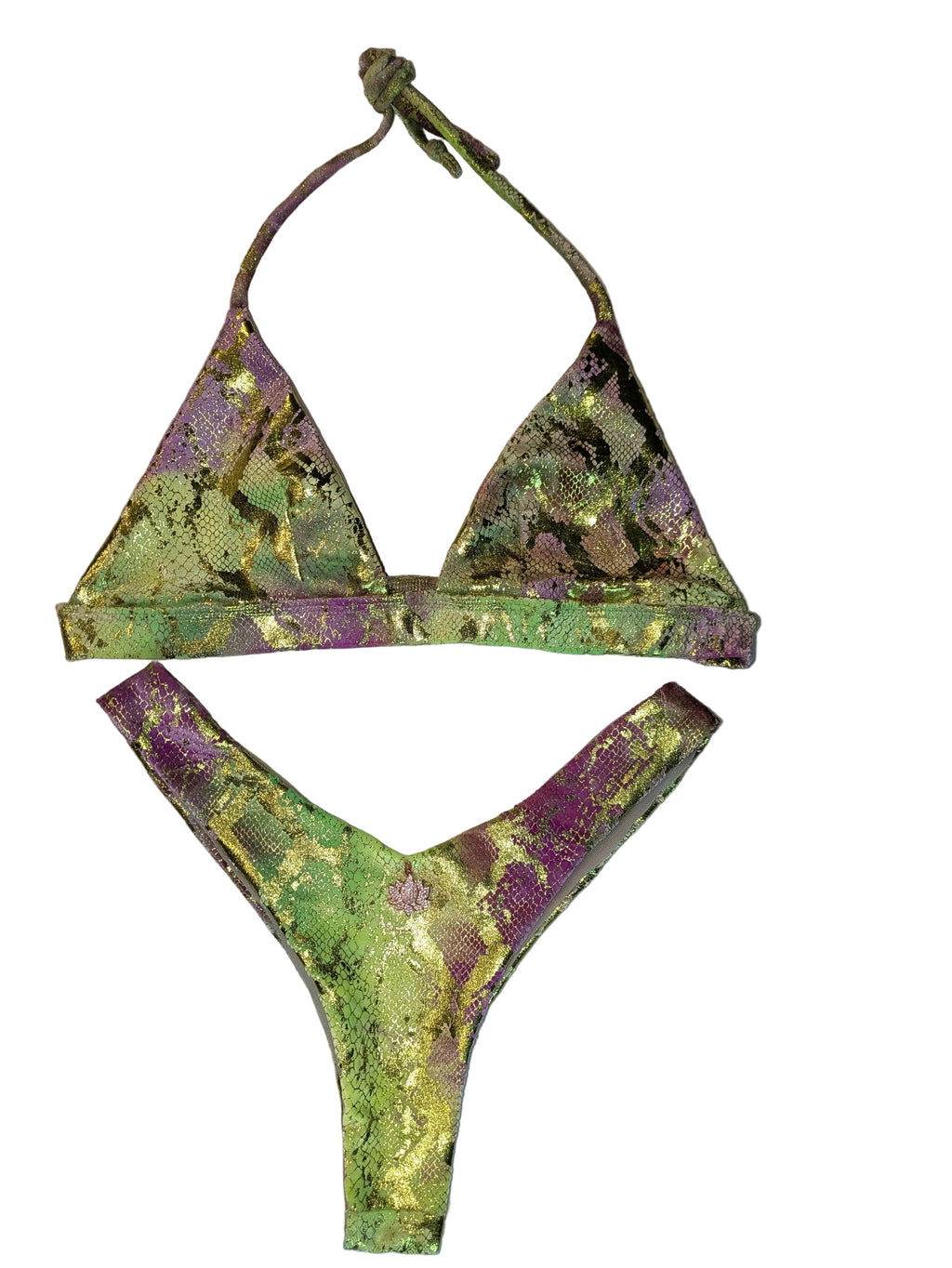 Emerald Cobra Print Bikini