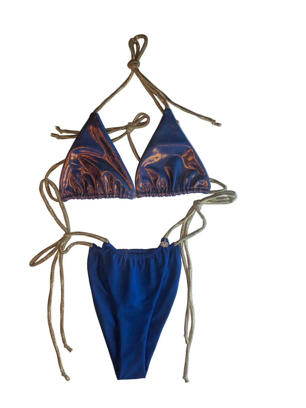 Golden Sapphire Sunset Bikini Set